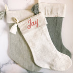 Christmas Stockings & Embroidery - Caroline Calligraphie