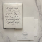 Come Thou Long Expected Jesus Calligraphy Greeting Card - Caroline Calligraphie