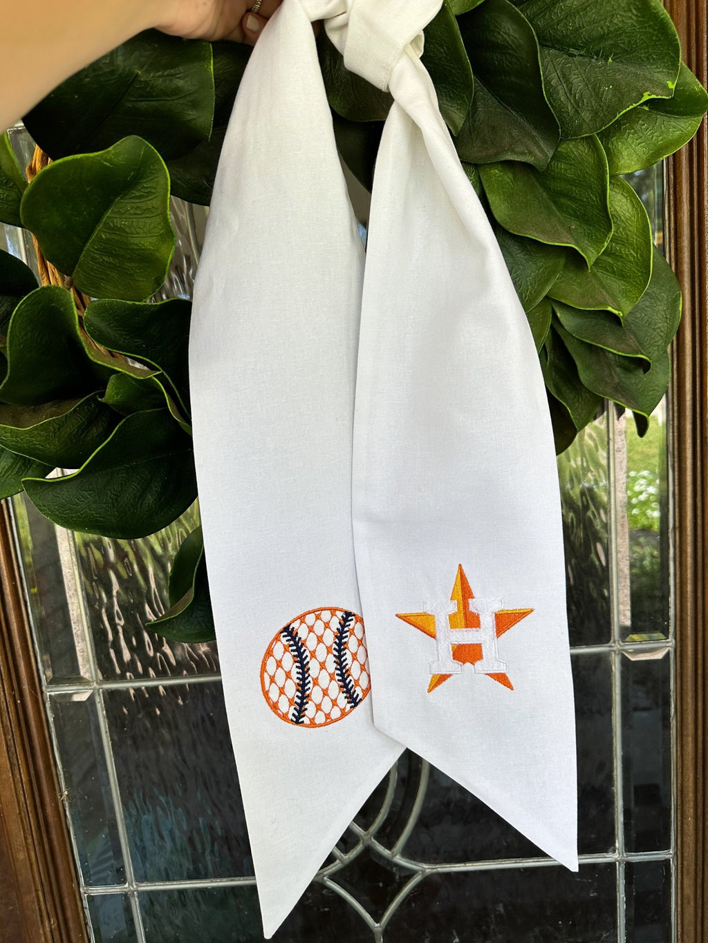 Astros Wreath Sash - Caroline Calligraphie