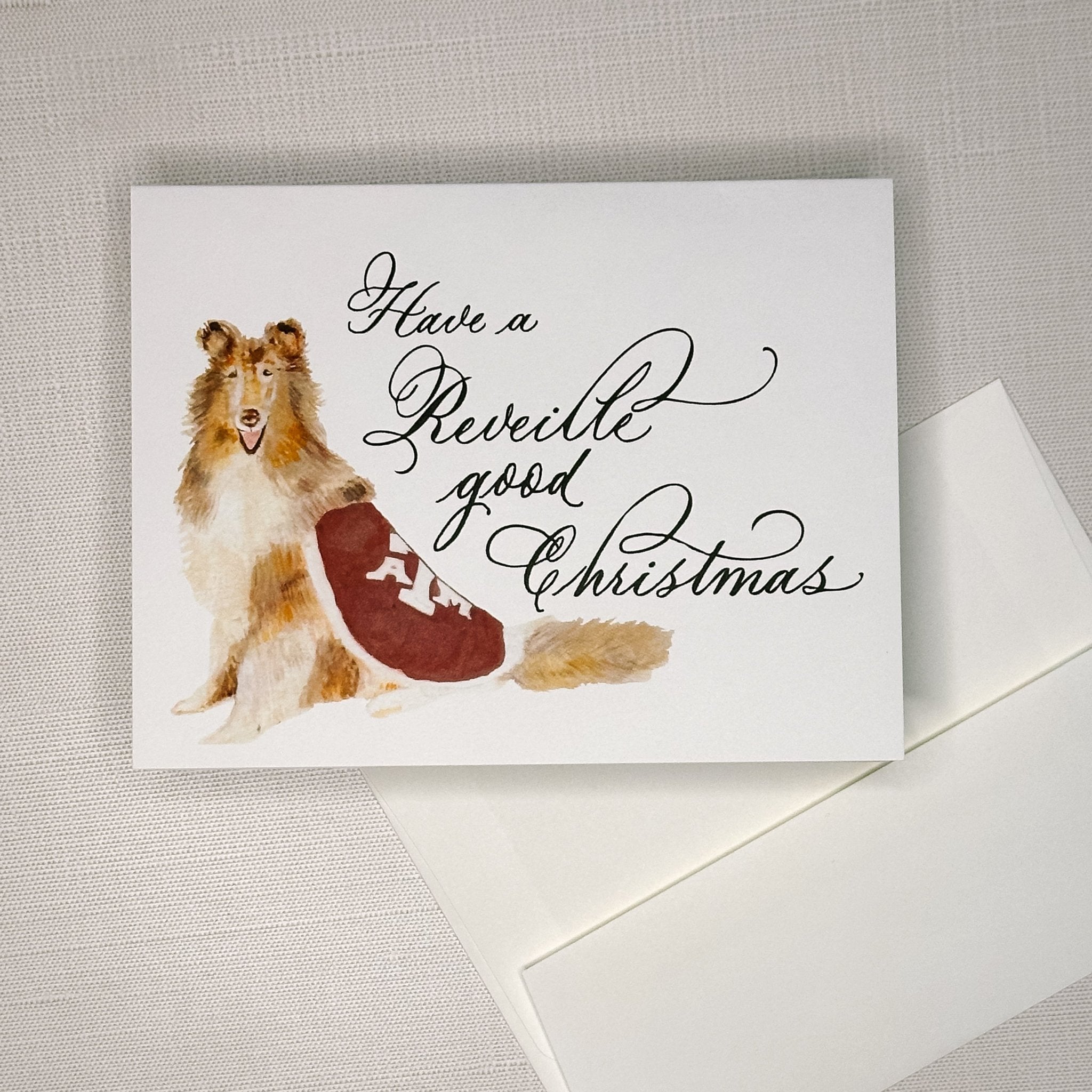 Reveille Christmas Greeting Card - Caroline Calligraphie