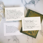 Custom Poem and Calligraphy Gift Set - Caroline Calligraphie