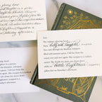Custom Poem and Calligraphy Gift Set - Caroline Calligraphie
