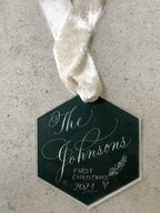 Hexagon Calligraphy Ornament - Caroline Calligraphie