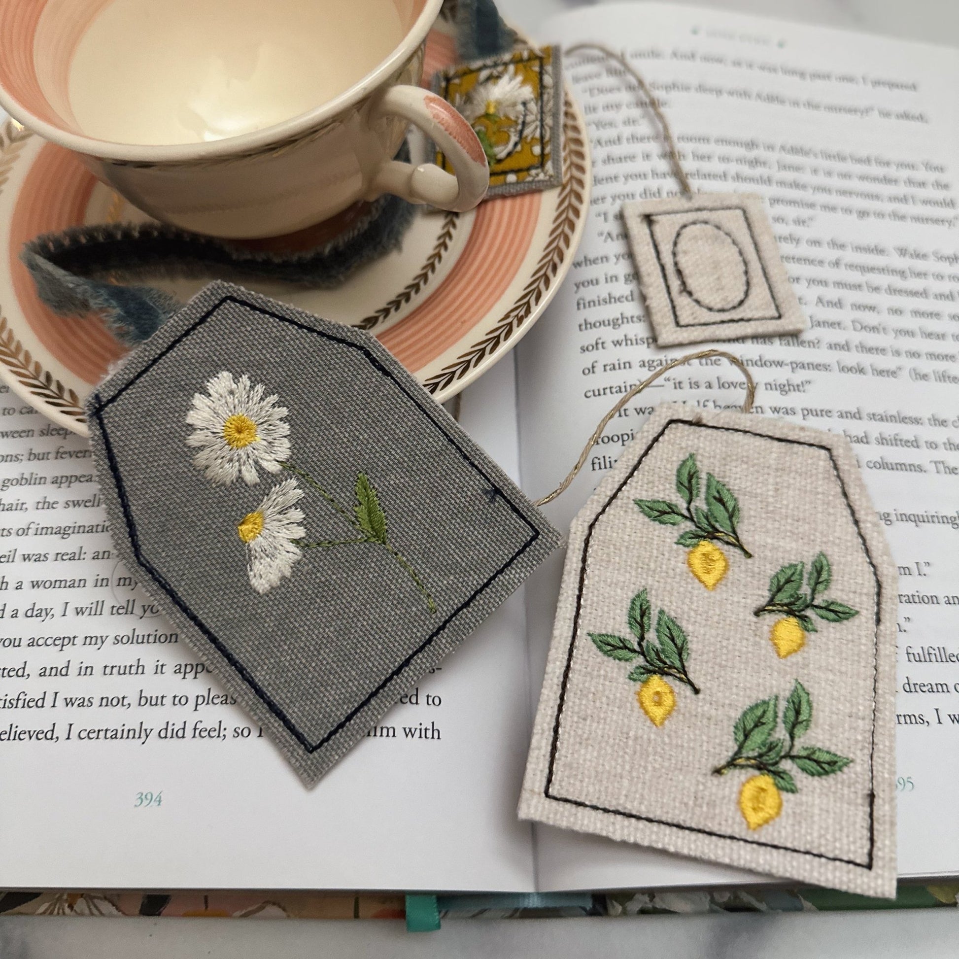 Teabag Bookmarks - Caroline Calligraphie
