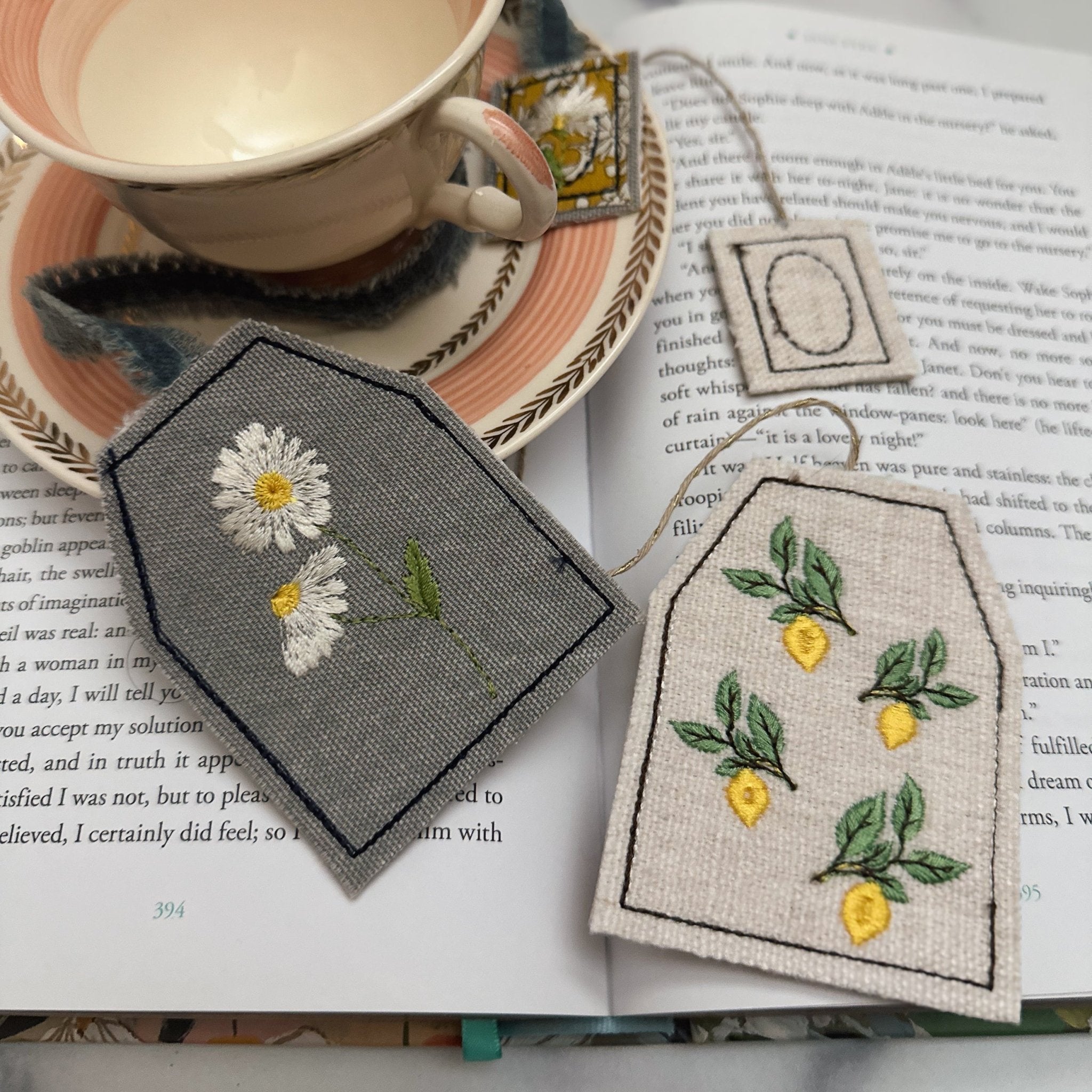 Teabag Bookmarks - Caroline Calligraphie