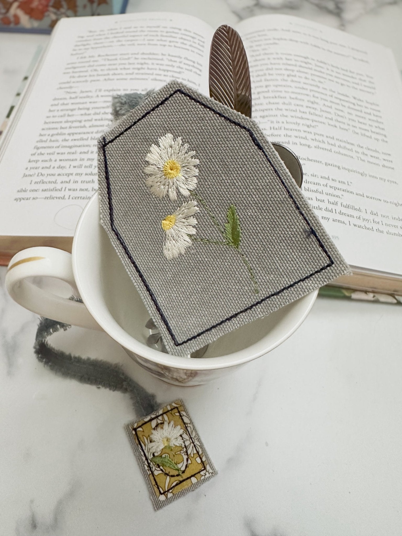 Teabag Bookmarks - Caroline Calligraphie