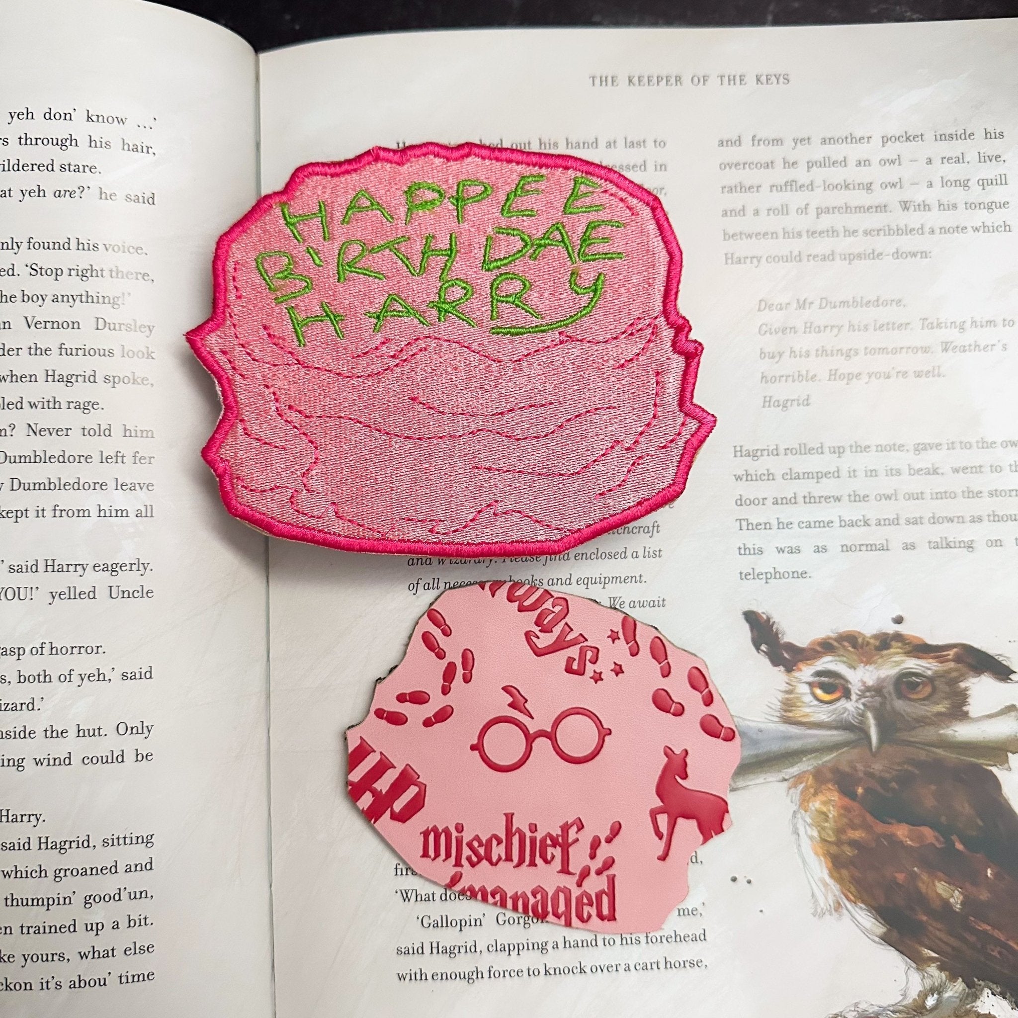 Happee Birthdae Bookmark - Caroline Calligraphie