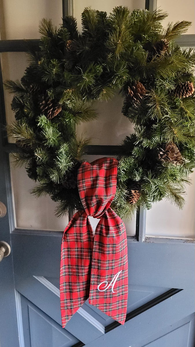 Christmas Wreath Sash