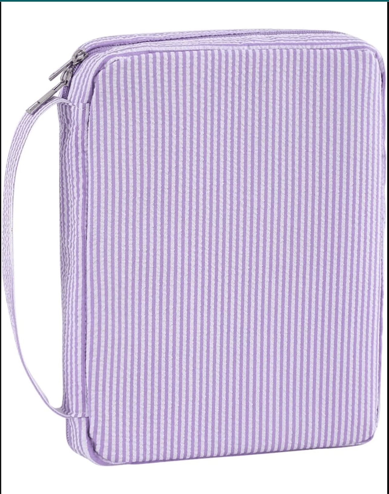 Seersucker Bible Covers - Purple - Caroline Calligraphie