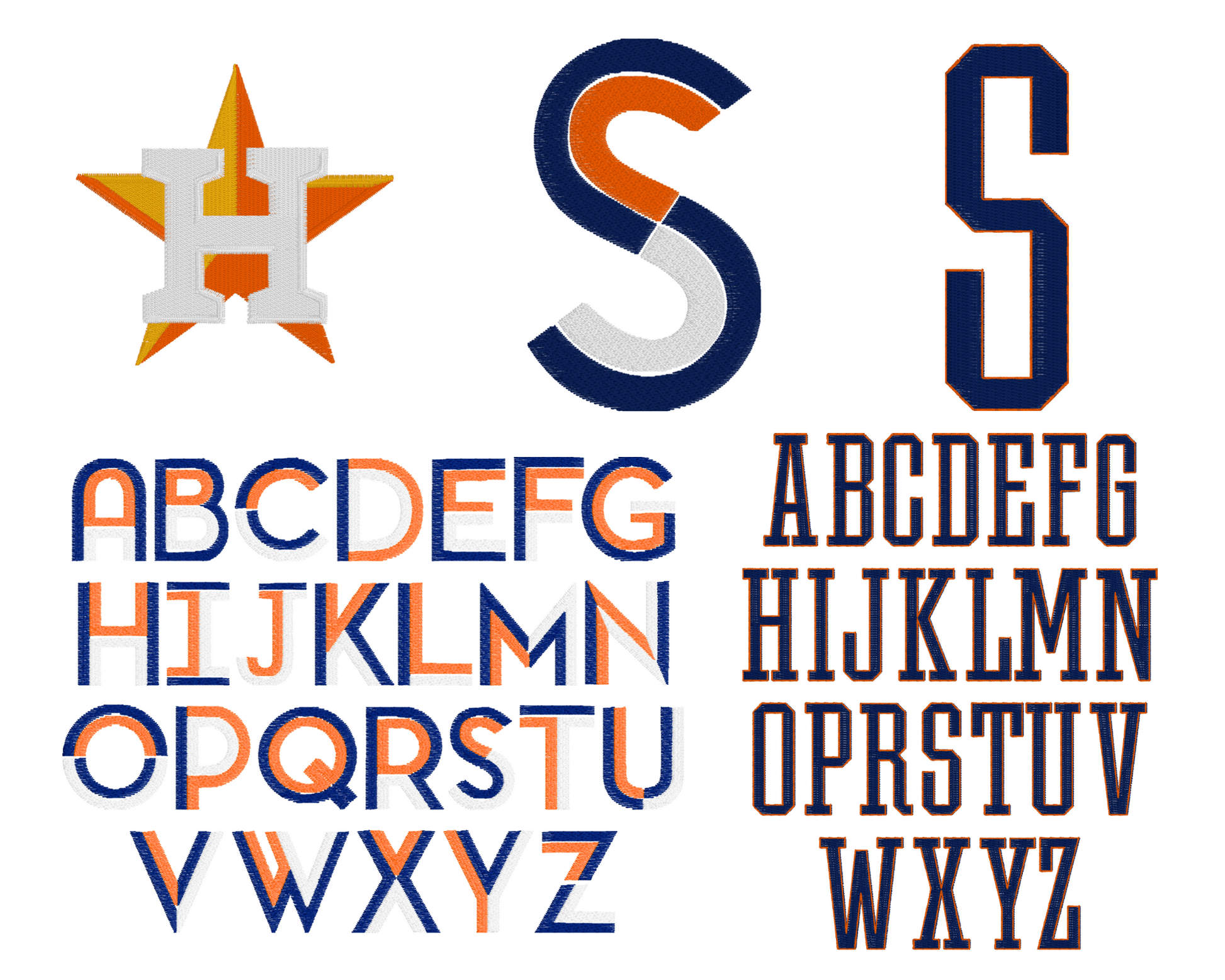 Astros Wreath Sash - Caroline Calligraphie