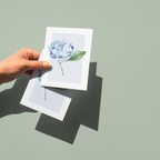 Hydrangea Greeting Card - Caroline Calligraphie