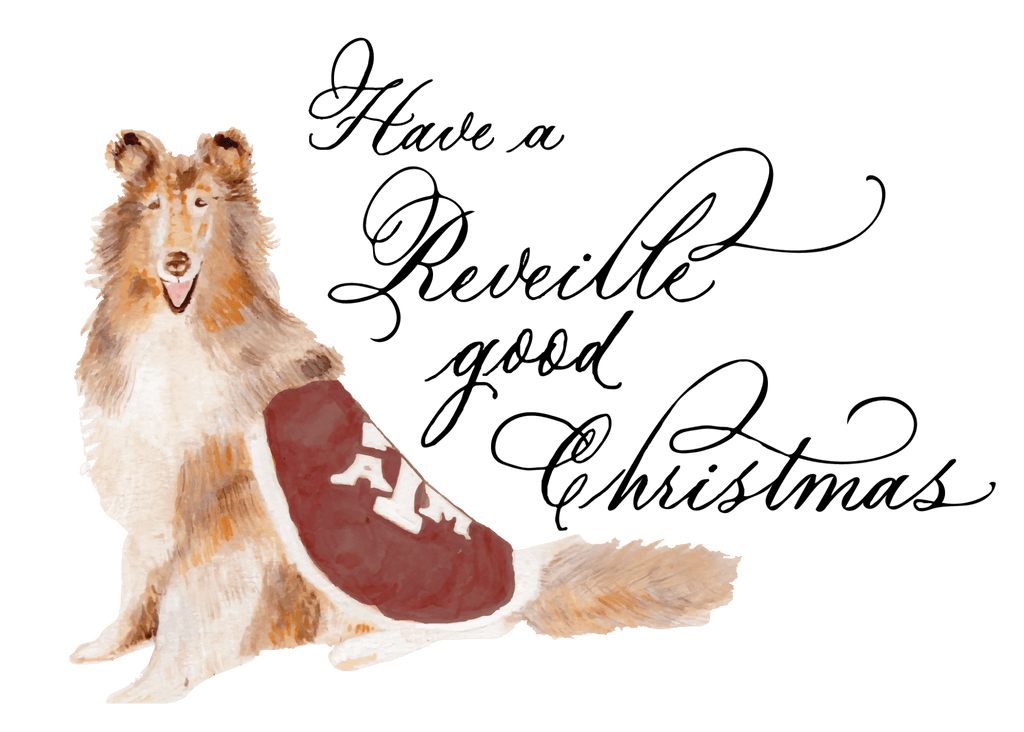 Reveille Christmas Greeting Card - Caroline Calligraphie