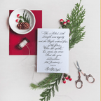 Proverbs 31:25 - 26 Print with Custom Calligraphy - Caroline Calligraphie