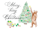 Beary Good Christmas Print - Caroline Calligraphie