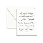 Isaiah 9:8 Greeting Card - Caroline Calligraphie