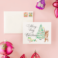 Merry Beary Christmas Greeting Card - Caroline Calligraphie