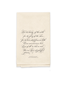For the Beauty of the Earth Tea Towel - Caroline Calligraphie