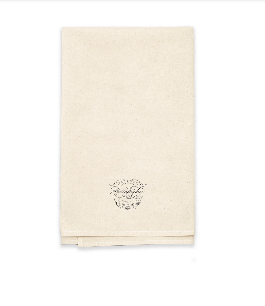 For the Beauty of the Earth Tea Towel - Caroline Calligraphie