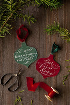 Bauble Calligraphy Ornament - Caroline Calligraphie