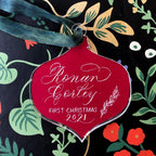 Bauble Calligraphy Ornament - Caroline Calligraphie