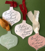Bauble Calligraphy Ornament - Caroline Calligraphie