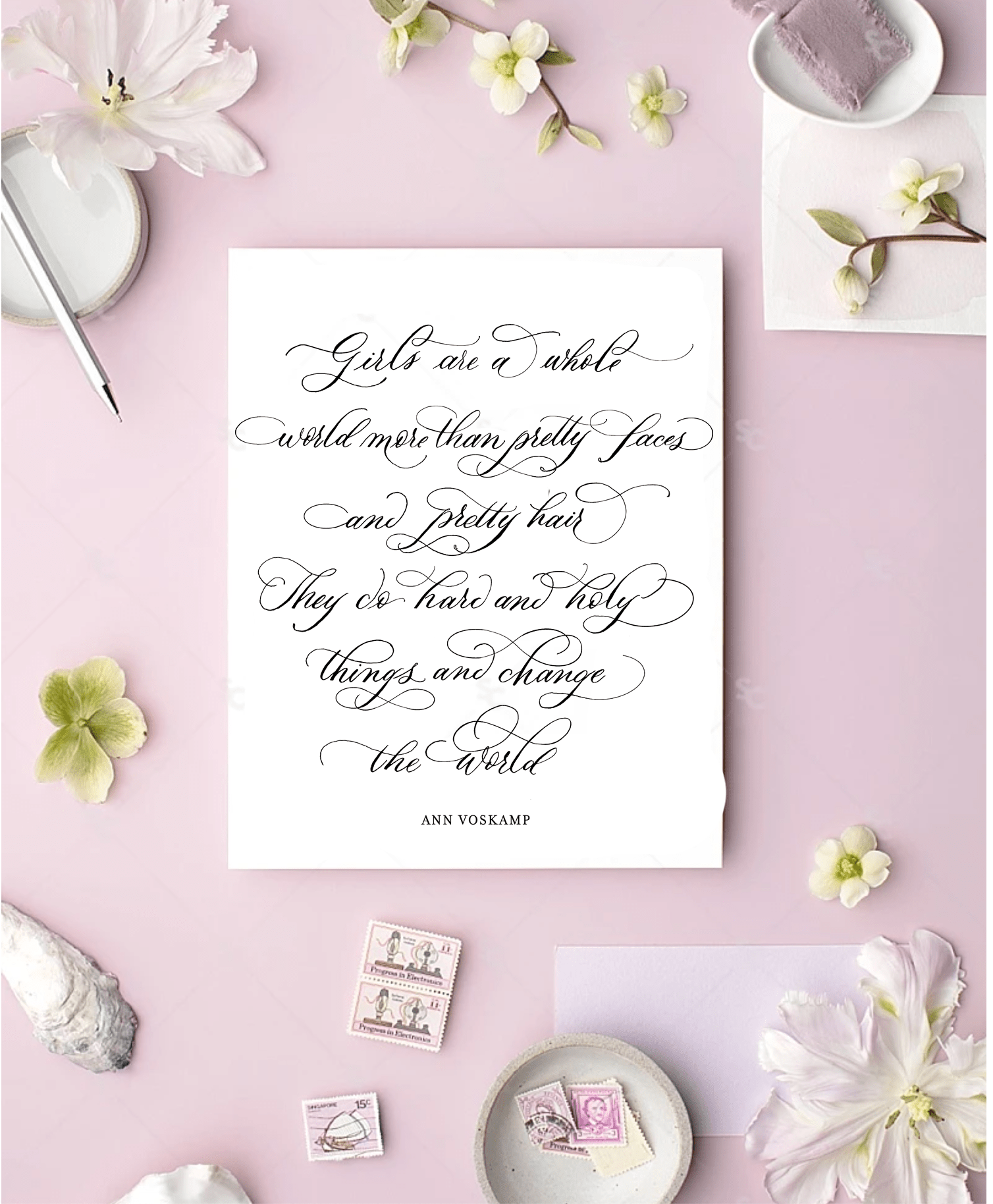 "Girls" Ann Voskamp Print - Caroline Calligraphie