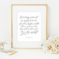 For the Beauty of the Earth Print - Caroline Calligraphie