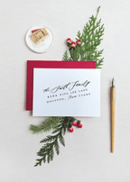 Modern Script Rubber Stamp - Caroline Calligraphie